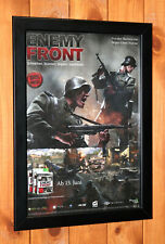 Enemy Front PS3 Xbox 360 One antigo raro mini pôster promocional/página de anúncio emoldurada comprar usado  Enviando para Brazil