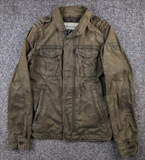 Jaqueta Vintage Y2K Abercrombie & Fitch Sentinela Verde Militar Masculina Grande, usado comprar usado  Enviando para Brazil