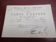 Rare carte entree d'occasion  Coulaines
