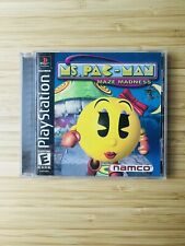 Usado, Ms. Pac-Man: Maze Madness (Sony PlayStation 1, 2000) CIB / ESTOJO RACHADO comprar usado  Enviando para Brazil