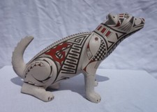 TOMAS QUINTANA MATA ORTIZ CÃO DE CERÂMICA MEXICANO EUC EFÍGIE VINTAGE, usado comprar usado  Enviando para Brazil