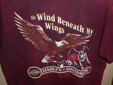Camiseta Harley Davidson Hanes Beefy "The Wind Beneath My Wings" anos 90 RARA EUA M comprar usado  Enviando para Brazil