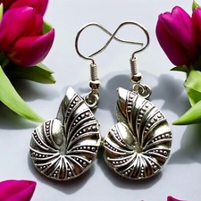 Nautilus shell earrings for sale  LONDON