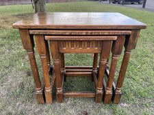 Vintage nest oak for sale  WORKSOP