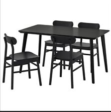 Esstisch stühlen schwarz gebraucht kaufen  Wilhelmshaven