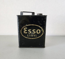 Mini lata de óleo de gasolina Esso Ethyl para carro a pedal, metal antigo comprar usado  Enviando para Brazil