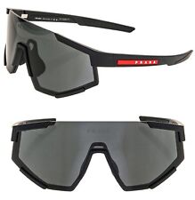 Óculos de sol esportivo PRADA 04W Linea Rossa IMPAVID preto envoltório piloto unissex PS04WS comprar usado  Enviando para Brazil