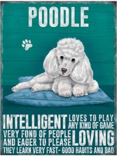Poodle metal dog for sale  UK