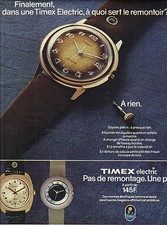 Publicite 1975 timex d'occasion  Le Luc