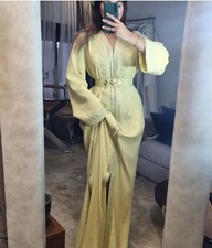 Moroccan yellow kaftan d'occasion  Expédié en Belgium