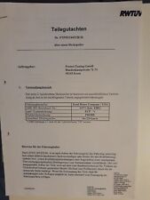 Tüv gutachten postert gebraucht kaufen  Recklinghausen