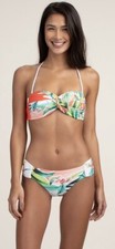 Novo com etiquetas $156 tamanho 8 TRINA TURK COSTA DE PRATA Bandeau Top & Shirred Hipster Bottom comprar usado  Enviando para Brazil