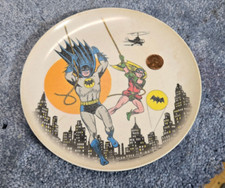 DE COLECCIÓN AÑOS 60 ~ BATMAN ROBIN BAT COPTER BAT SEÑAL ~ placa de 7 pulgadas segunda mano  Embacar hacia Mexico
