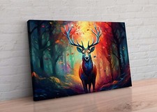 Abstract colourful stag for sale  CONWY