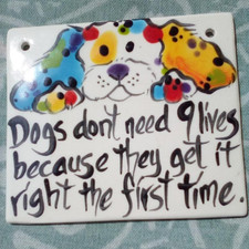 Hanging tile dogs for sale  Akron
