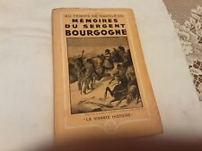 Memoires sergent bourgogne d'occasion  Montélimar