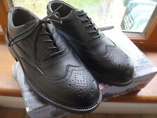 Black leather brogue for sale  DUNSTABLE