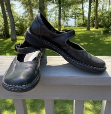Sapatos femininos Bass Fern Comfort com fivela 10M preto couro casual 4988 001 comprar usado  Enviando para Brazil