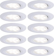 Lampa wpuszczana Paulmann, biała, zestaw 10 sztuk, 10x5,2W, IP65, eksponat, używany na sprzedaż  PL