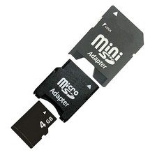 Cartão Micro SD 4GB TF + cartão TF para adaptador de cartão MiniSD + mini cartão SD para adaptador SD comprar usado  Enviando para Brazil