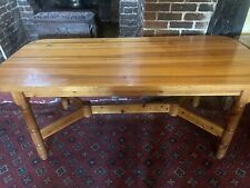 Varnished pine table for sale  CRANLEIGH