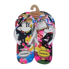 Sandálias femininas Disney Havaianas flip flop tamanho 11/12 Minnie Mouse novas comprar usado  Enviando para Brazil