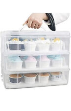 Transparent tiers cupcake for sale  BIRMINGHAM