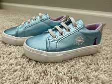 Usado, Tênis Disney Frozen Elsa Meninas Tamanho 9 Azul Glitter Princesa Sapatos Casual Play comprar usado  Enviando para Brazil