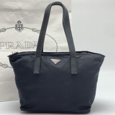 Usado, PRADA Tessuto Bolsa de Mão de Couro Nylon Mini Bolsa Tote em Forma de Barco Preta Autêntica comprar usado  Enviando para Brazil