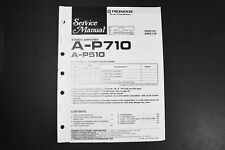 Usado, Pioneer A-P710 A-P510 Amplificador Estéreo Manual de Serviço - Original Genuíno comprar usado  Enviando para Brazil