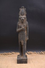 ANTIGUIDADES EGÍPCIAS ANTIGAS RARAS Estátua de Basalto Grande para a Deusa Sekhmet Egito BC comprar usado  Enviando para Brazil