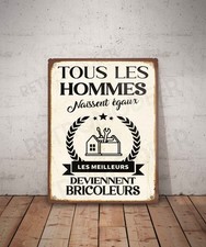 Plaque métal vintage d'occasion Plaque métal vintage d'occasion  Mer