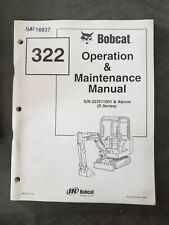 Mini escavadeira Bobcat 322 manual de operação e manutenção de fábrica comprar usado  Enviando para Brazil