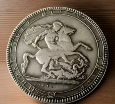 Moeda da coroa de 1818 KING GEORGE III GEORGE AND DRAGON , usado comprar usado  Enviando para Brazil