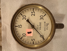 Vacuum brass gauge for sale  COVENTRY