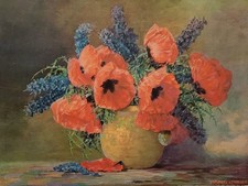 Vintage poppies delphiniums for sale  Hayden