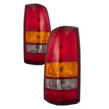 Conjunto de lanternas traseiras compatível com 99-02 Chevrolet Silverado/99-03 GMC Sierra Fleet Side comprar usado  Enviando para Brazil