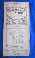 Carte routière ancienne d'occasion  Boves