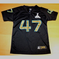 Usado, Camiseta NFL Team Apparel Super Bowl XLVII 47ª Jersey Masculina Juvenil Pequena 8 Preta comprar usado  Enviando para Brazil