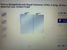 Keuco spiegelschrank royal gebraucht kaufen  Idar-Oberstein