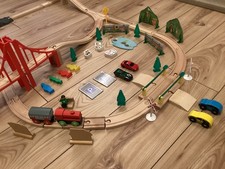 Wooden train set for sale  CASTLEFORD
