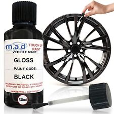 Usado, Kit de reparo de roda de liga leve preta brilhante kit de reparo pintura com pincel que freia arranhões comprar usado  Enviando para Brazil