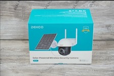 Câmera dome solar externa DEKCO com Wi-Fi e alarme de movimento DC9L comprar usado  Enviando para Brazil