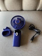 Ventilador dobrável USB portátil azul comprar usado  Enviando para Brazil