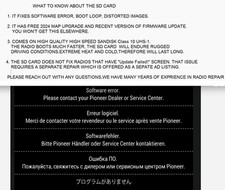 PIONEER AVIC-8000NEX SOFTWARE ERRO BOOT LOOP CORREÇÃO CARTÃO SD COM ATUALIZAÇÃO DE MAPA 2024 comprar usado PIONEER AVIC-8000NEX SOFTWARE ERRO BOOT LOOP CORREÇÃO CARTÃO SD COM ATUALIZAÇÃO DE MAPA 2024 comprar usado  Enviando para Brazil