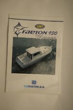 Faeton 930 brochure usato  Spedire a Italy