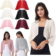 Cardigã feminino de chiffon cropped bolero frente aberta transparente xale capas comprar usado  Enviando para Brazil