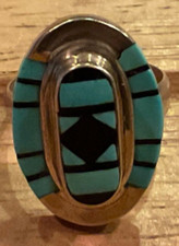 Zuni silver onyx for sale  San Tan Valley