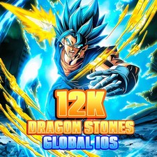 IOS Global 12000 (12k) stones DRAGON BALL Z DOKKAN BATTLE Farmed Account na sprzedaż  Wysyłka do Poland