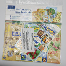 Kit de scrapbook infantil Karen Foster Design ancestralidade mais 8 páginas extras 12 x 12, usado comprar usado  Enviando para Brazil